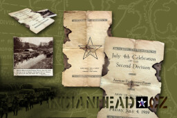 INDIANHEAD.CZ IM40024 US 2ID WWI NEWSPAPER SIGNAL CORPS AEF JUNE 18 1918 AND SOUVENIR OF JULY 4TH CELEBRATION OF THE SECOND DIVISION IN GERMANY 1919